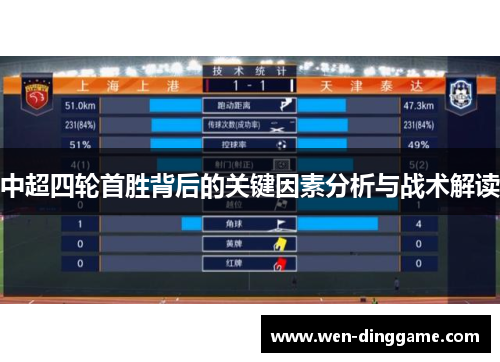 中超四轮首胜背后的关键因素分析与战术解读
